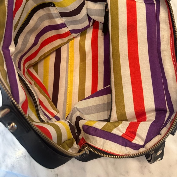 Kate Spade New York - Women’s Large Black Pebbled Leather Handbag / Crossbody - Picture 9 of 14